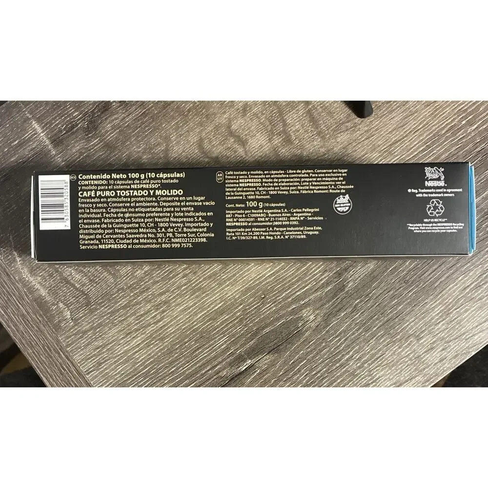 Nespresso Vertuo Plus Pods Ice Leggero Pack of 10 Capsules - BB Oct 31, 2026